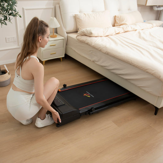 4-in-1 Foldable Walking Pad Treadmill with 4% Incline, Standing Desk, Handle Bars, App & Remote Control - XEO Home
