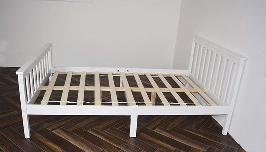 Modern 3ft Single Pinewood Bed Frame With Different Mattress Choices - XEO Home
