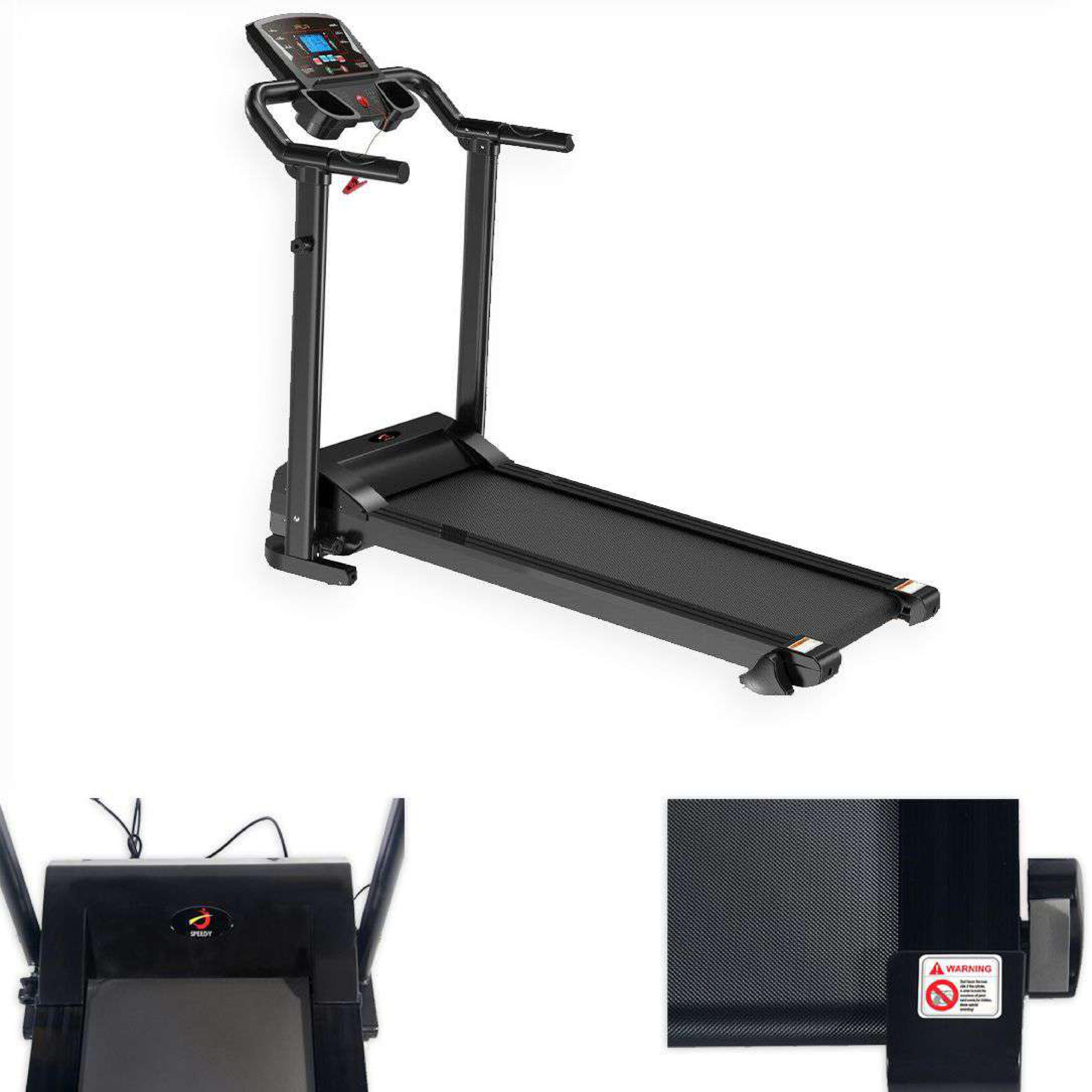 Upgrade Your Home Gym: Space-Saving 1.5 HP Walking Running Machine with LCD & Phone Holder - XEO Home