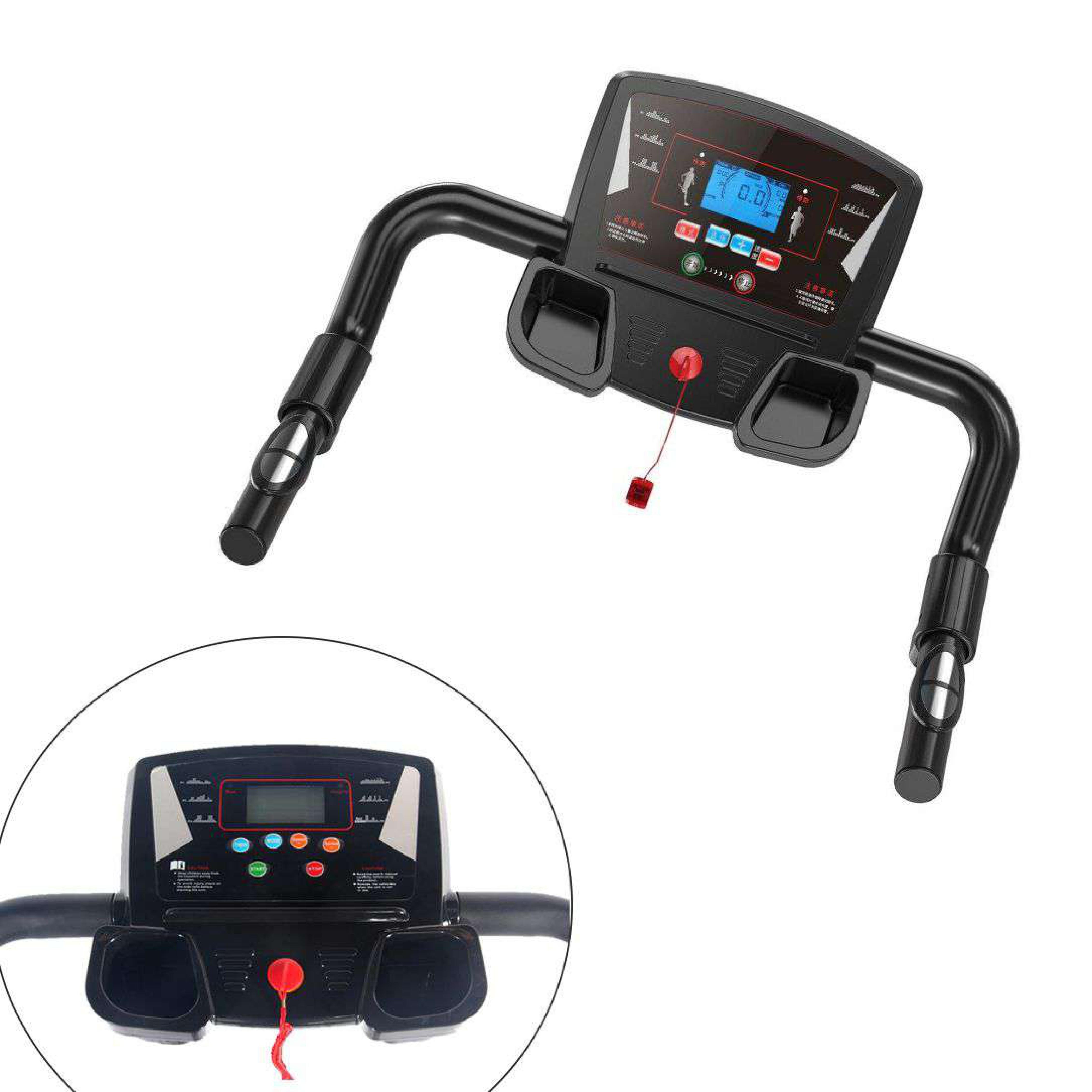 Upgrade Your Home Gym: Space-Saving 1.5 HP Walking Running Machine with LCD & Phone Holder - XEO Home