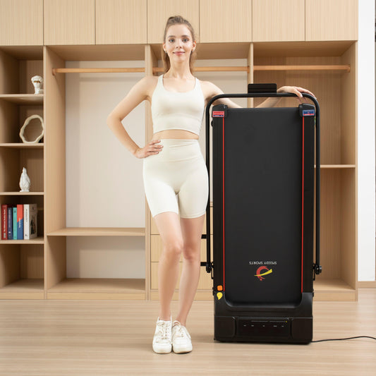 4-in-1 Foldable Walking Pad Treadmill with 4% Incline, Standing Desk, Handle Bars, App & Remote Control - XEO Home