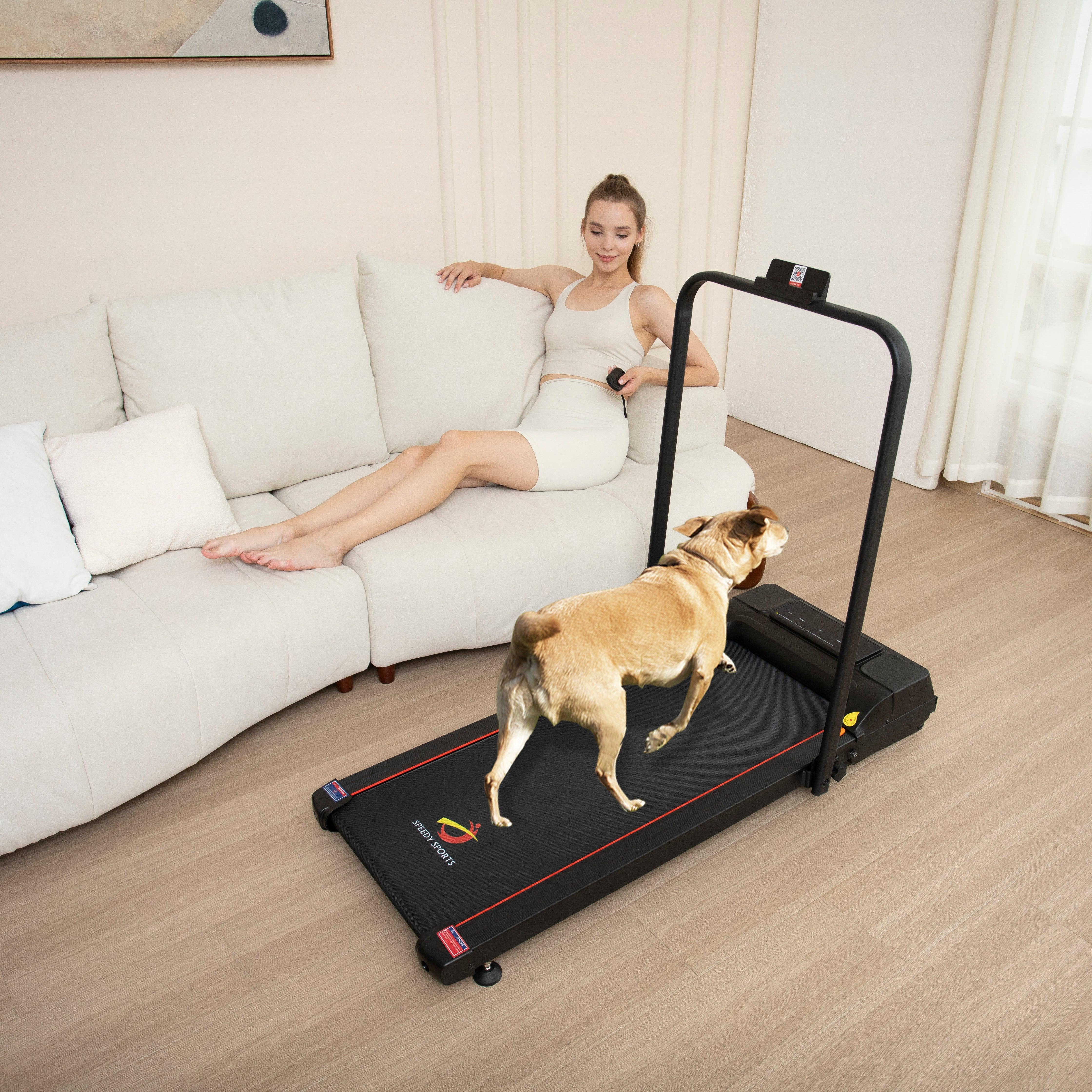 4-in-1 Foldable Walking Pad Treadmill with 4% Incline, Standing Desk, Handle Bars, App & Remote Control - XEO Home