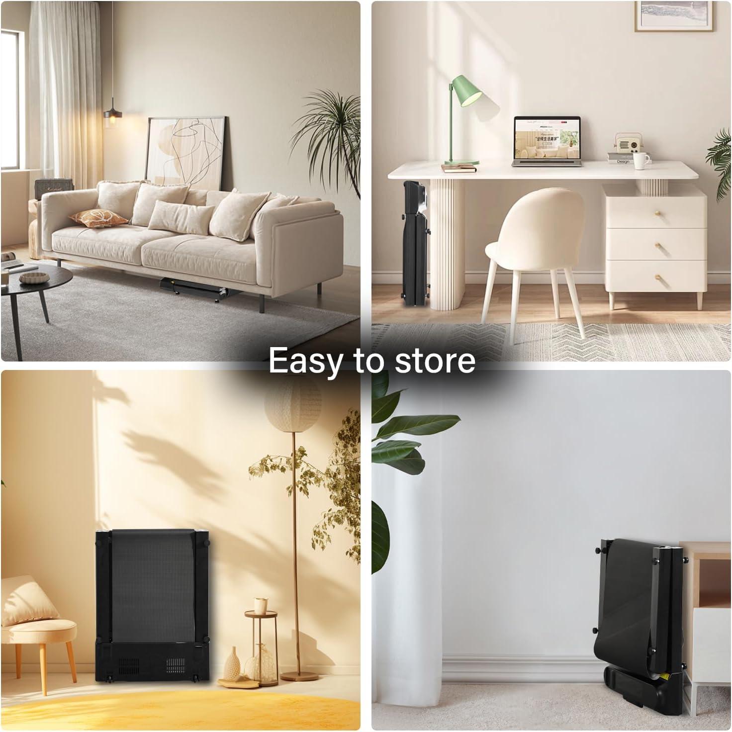 XEO HOME Foldable Walking Pad Treadmill with 180° Folding, Bluetooth Speaker, Remote & App Control, LED Display - XEO Home