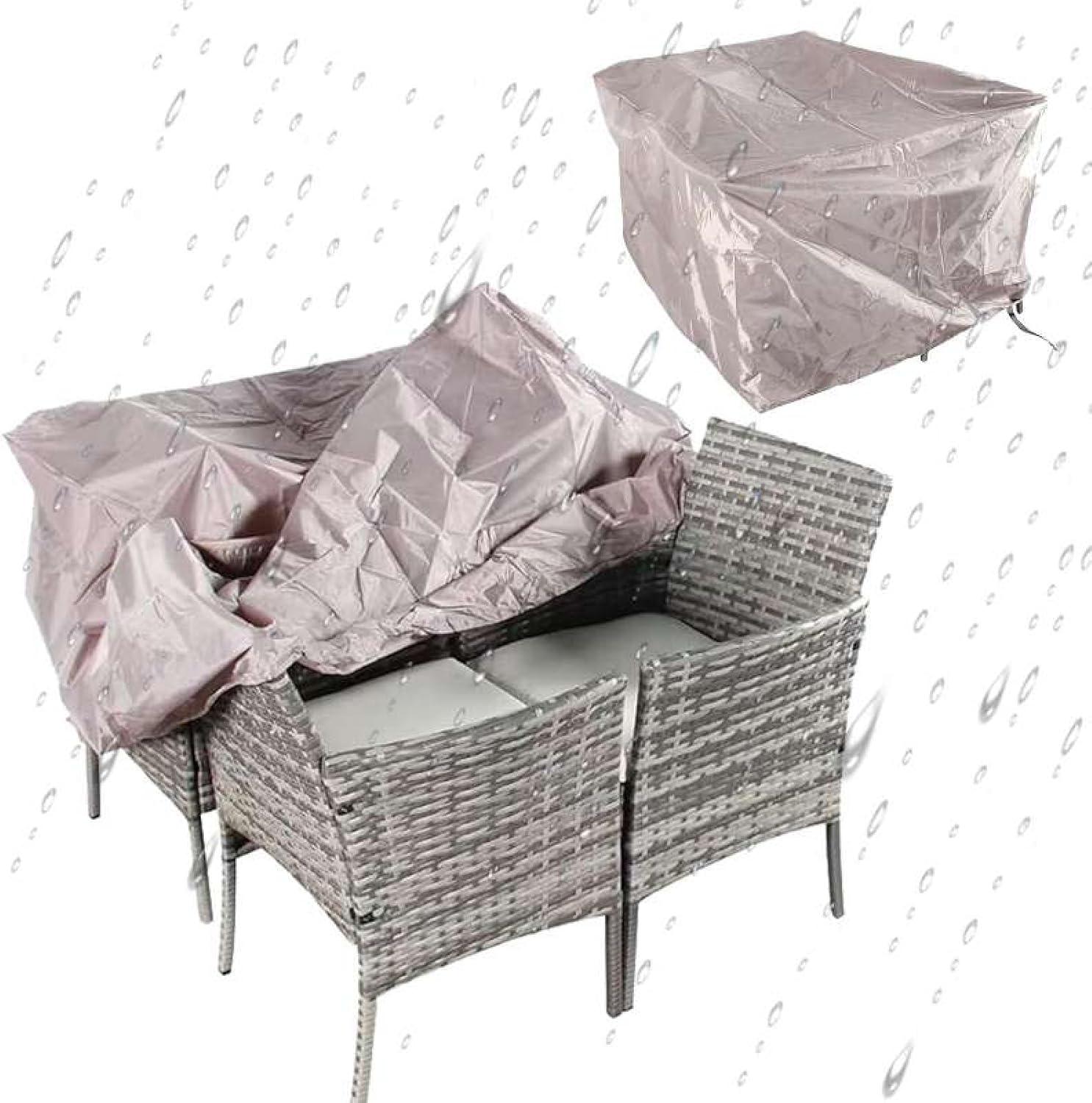 Multicoloured Rattan Garden Sofa Set - 4 Piece Patio Furniture Set - XEO Home