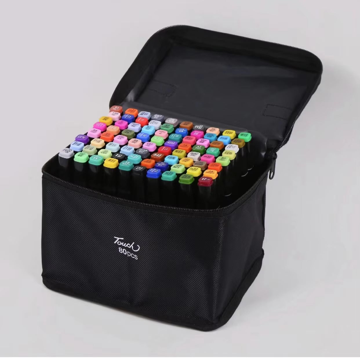 Dual Tip Alcohol Markers Set 40/80/120/168 Colours – Permanent Art Pens for Drawing, Manga, Sketching & Colouring with Carry Case