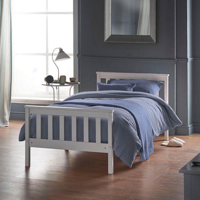 Cozy 3ft Single Pinewood Bed – Compact & Space-Saving, Ideal for Small Bedrooms & Guest Rooms
