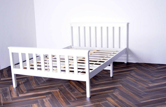 Modern 3ft Single Pinewood Bed Frame With Different Mattress Choices - XEO Home