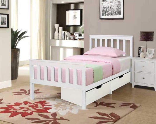 Modern 3ft Single Pinewood Bed Frame With Different Mattress Choices - XEO Home