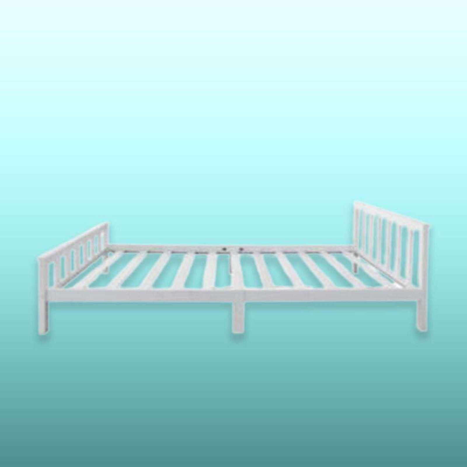 4ft Durable and Comfortable White Small Double Pinewood Bed Frame - XEO Home