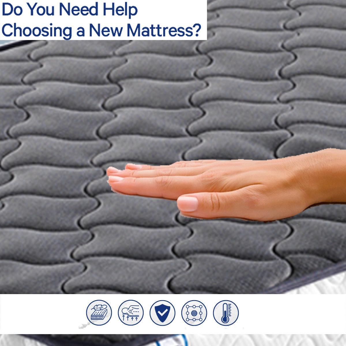 4ft White Small Double Bed Pinewood Bed with Mattress - XEO Home