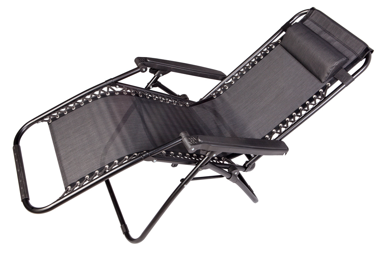 2PCS Zero Gravity Sun Lounger Chairs with Cushions – Foldable Reclining Garden Chairs Set of 2, Portable Camping Relaxer, Thick Padded & Non-Slip Outdoor Lounge Chairs