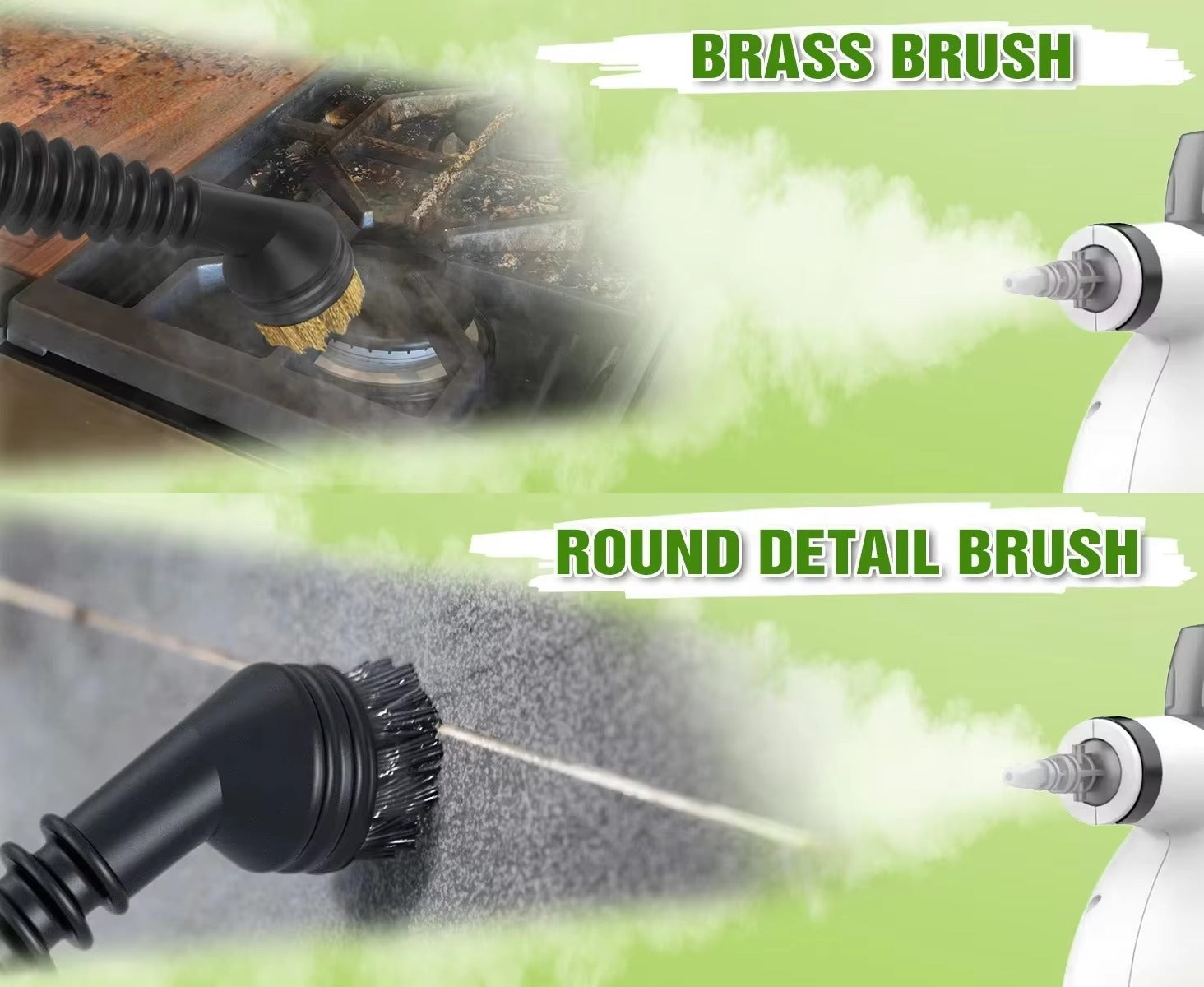 Handheld Steam Cleaner 1050W – Portable Multi-Purpose Pressurised Steam Cleaning Machine with 9 or 12 Accessories for Kitchen, Sofa, Tiles, Windows & Car