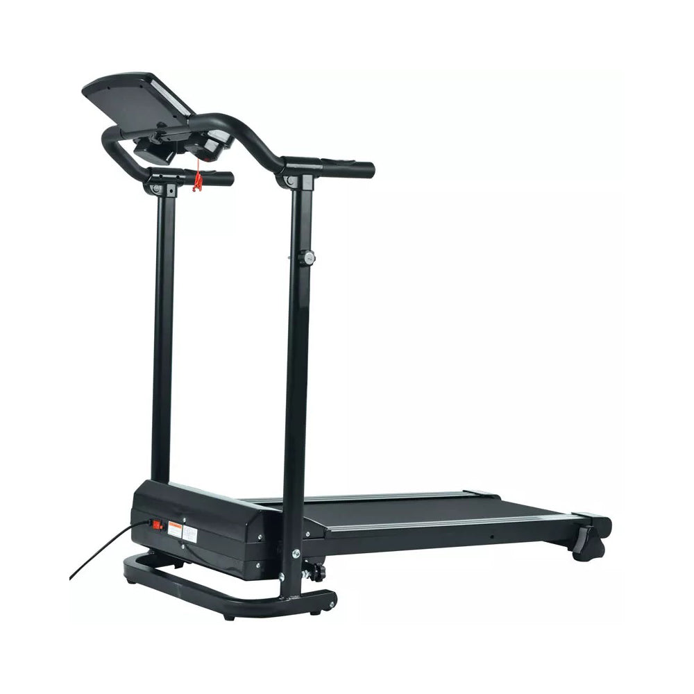 Foldable Electric Treadmill for Home – 12km/h Running & Walking Machine with 9% Manual Incline, Home Gym Fitness Equipment with Cup Holder