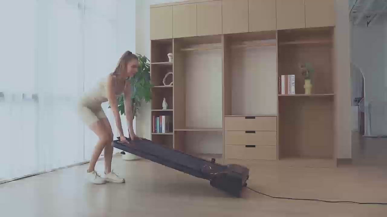 4-in-1 foldable treadmill with 4% incline, LED display, and remote control.