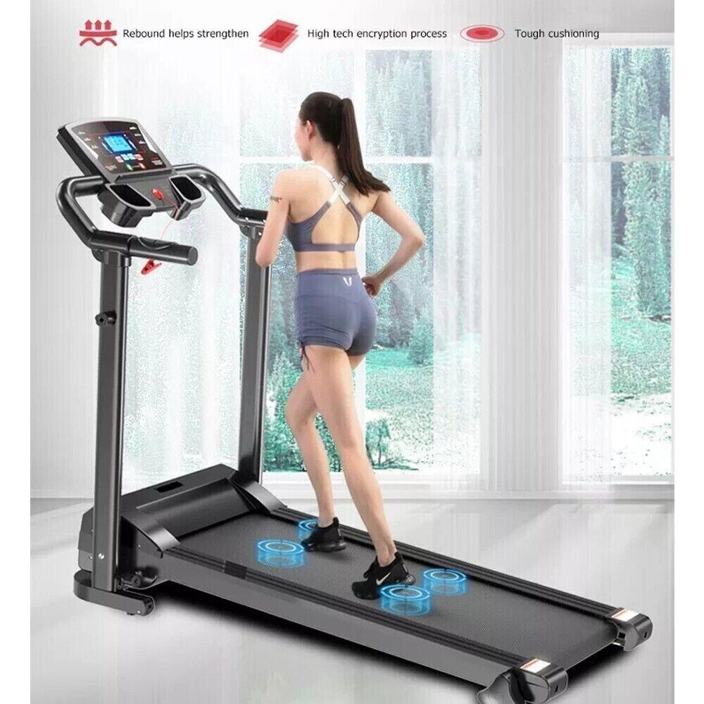 Upgrade Your Home Gym: Space-Saving 1.5 HP Walking Running Machine with LCD & Phone Holder - XEO Home