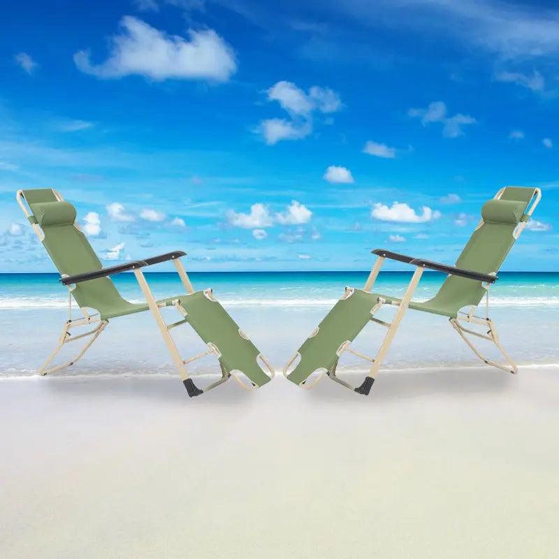2X Zero Gravity Chair Reclining Garden Folding Chairs Sun lounger Outdoor Beach. - XEO Home