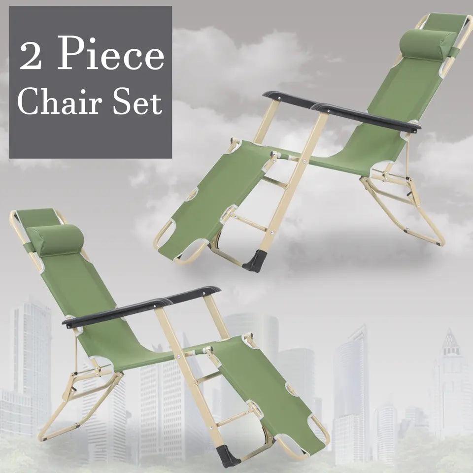 2X Zero Gravity Chair Reclining Garden Folding Chairs Sun lounger Outdoor Beach. - XEO Home