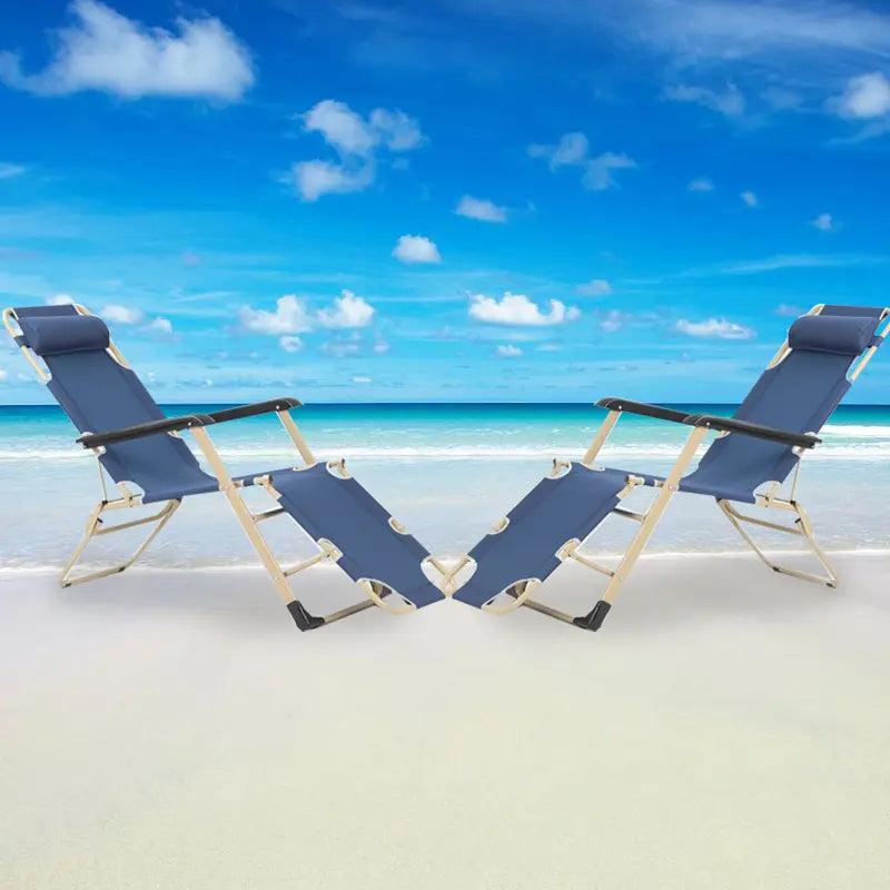 2X Zero Gravity Chair Reclining Garden Folding Chairs Sun lounger Outdoor Beach. - XEO Home